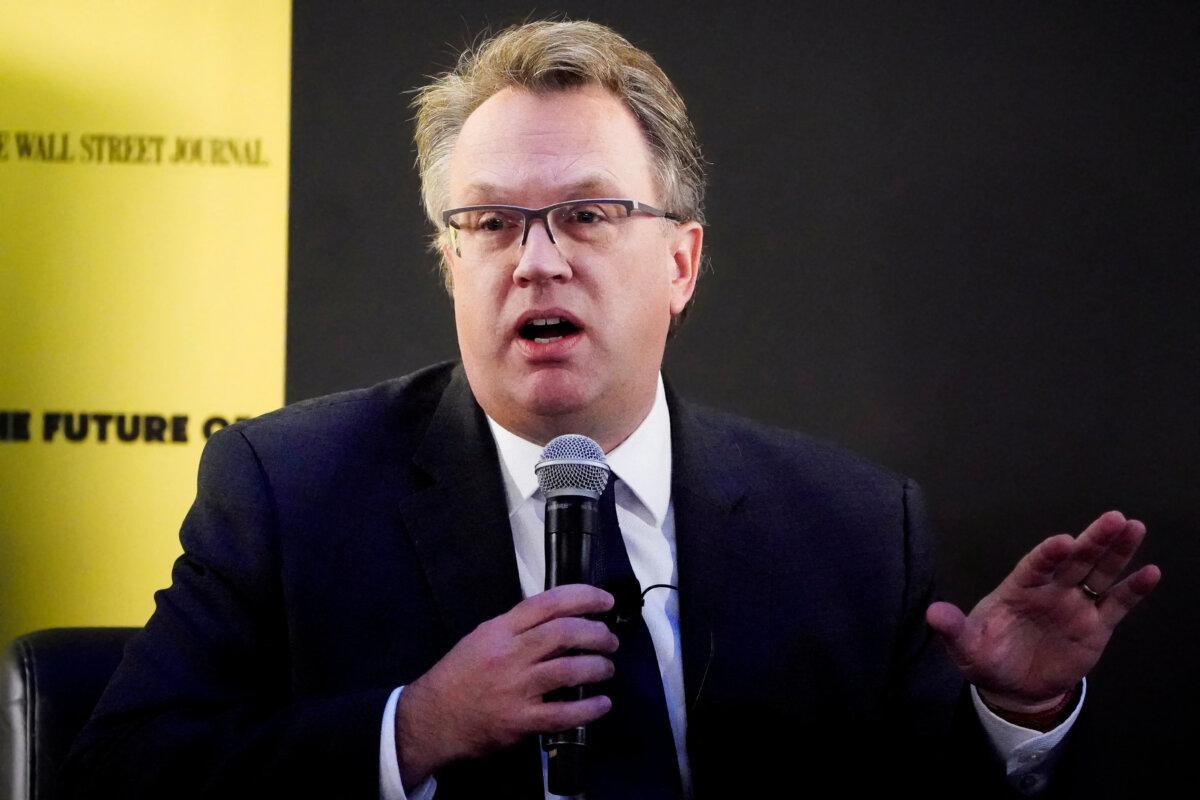 John Williams, CEO of the Federal Reserve Bank of New York, speaks at an event in New York on Nov. 6, 2019. (Carlo Allegri/Reuters)