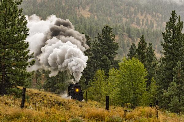 A steam locomotive train in the Okanagan Valley near Summerland, B.C. in a photo file. (Stan Jones/Shutterstock)