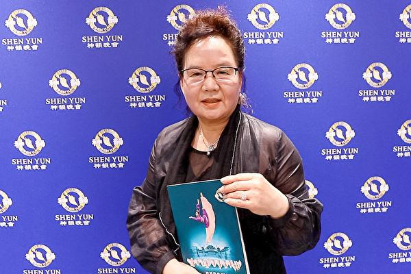 Park Sook-young at the Shen Yun Performing Arts performance at Suseong Artpia, Grand Hall, on May 10, 2024. (Park Byung-yuan/The Epoch Times)