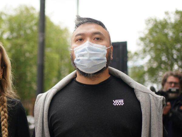Chi Leung Wai leaves Westminster Magistrates' Court in central London on May 13, 2024. (Yui Mok/PA via AP)