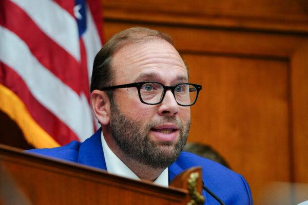 Rep. Jason Smith (R-Mo.) speaks during a hearing for an impeachment inquiry into President Joe Biden, in Washington on Sept. 28, 2023. (Madalina Vasiliu/The Epoch Times)