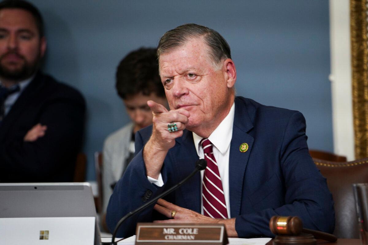 Rep. Tom Cole (R-Okla.) speaks during a House Rules Committee meeting in Washington on June 20, 2023. (Madalina Vasiliu/The Epoch Times)