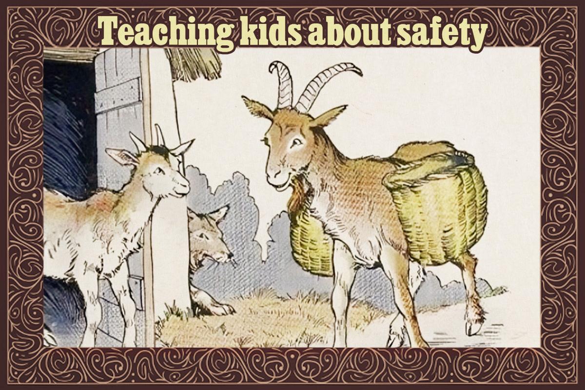 Mama Goat Tells Baby a ‘Safety Code’ to Keep Wolf Away—But the Lurking Predator Hears It All