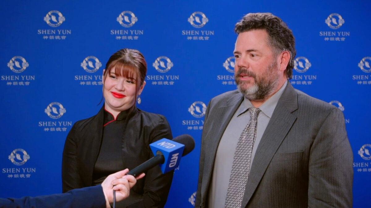 Hayley and Eric Monroe saw Shen Yun in Seattle on April 7, 2024. (NTD)