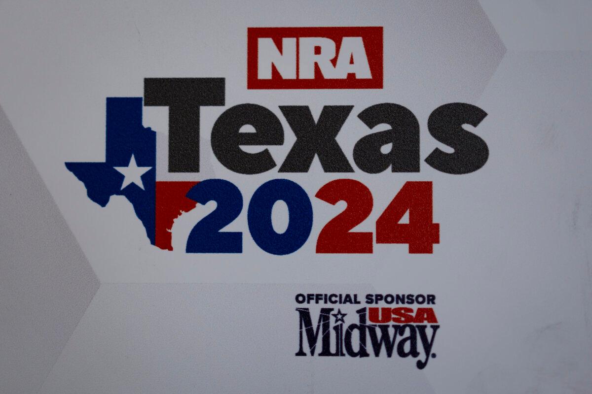 The 2024 National Rifle Association (NRA) exhibits at the Kay Bailey Hutchison Convention Center in Dallas, Texas, on May 17, 2024. (Madalina Vasiliu/The Epoch Times)