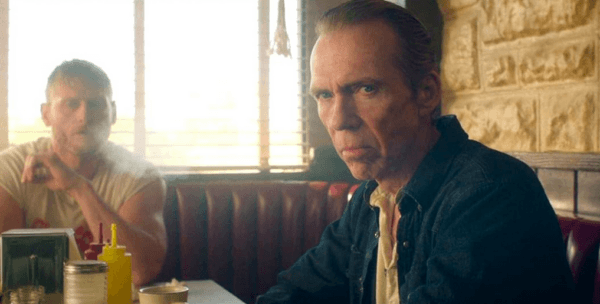 Travis (Nicholas Logan, L) and Beau (Richard Brake) are bad customers, in "The Last Stop in Yuma County." (Well Go USA Entertainment)