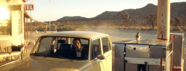 A knife salesman<span style="color: #ff0000;"> </span>(Jim Cummings) stops for gas in "The Last Stop in Yuma County." (Well Go USA Entertainment)