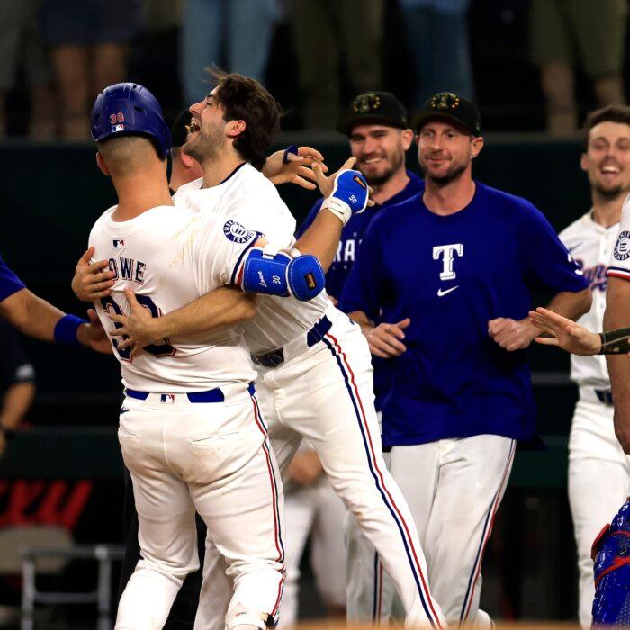 Rangers Outlast Angels 3–2 in 13 Innings When Lowe Gets Hit by Pitch