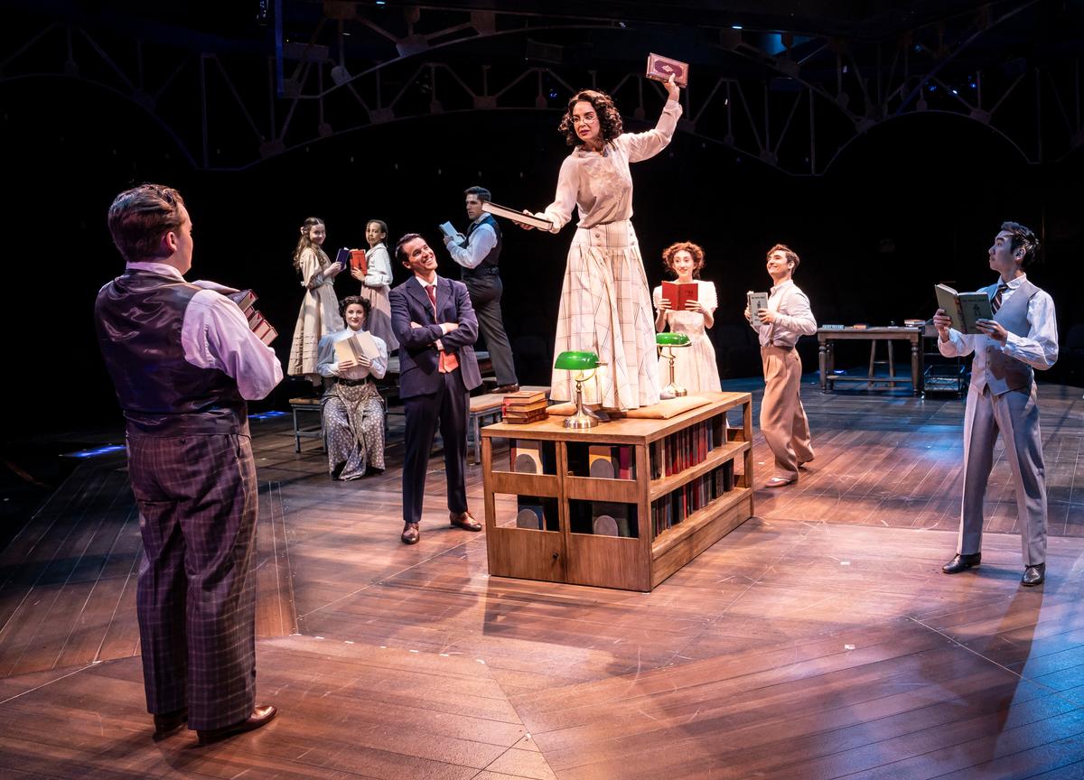 Marian Paroo, town librarian and piano teacher, isn't fooled by a conman, in "The Music Man." (Liz Lauren)