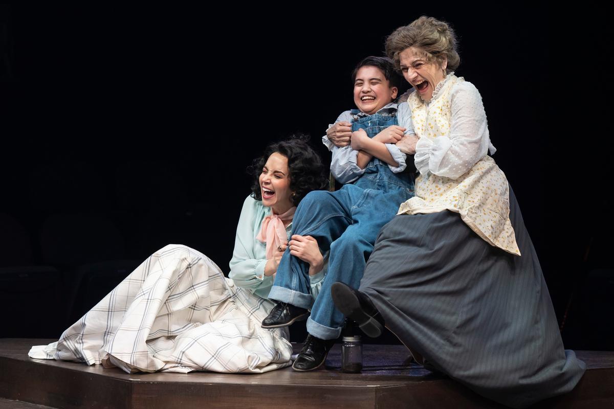Alexandra Silber, Kai Edgar, and Janet Ulrich Brooks, in "The Music Man." (Liz Lauren)