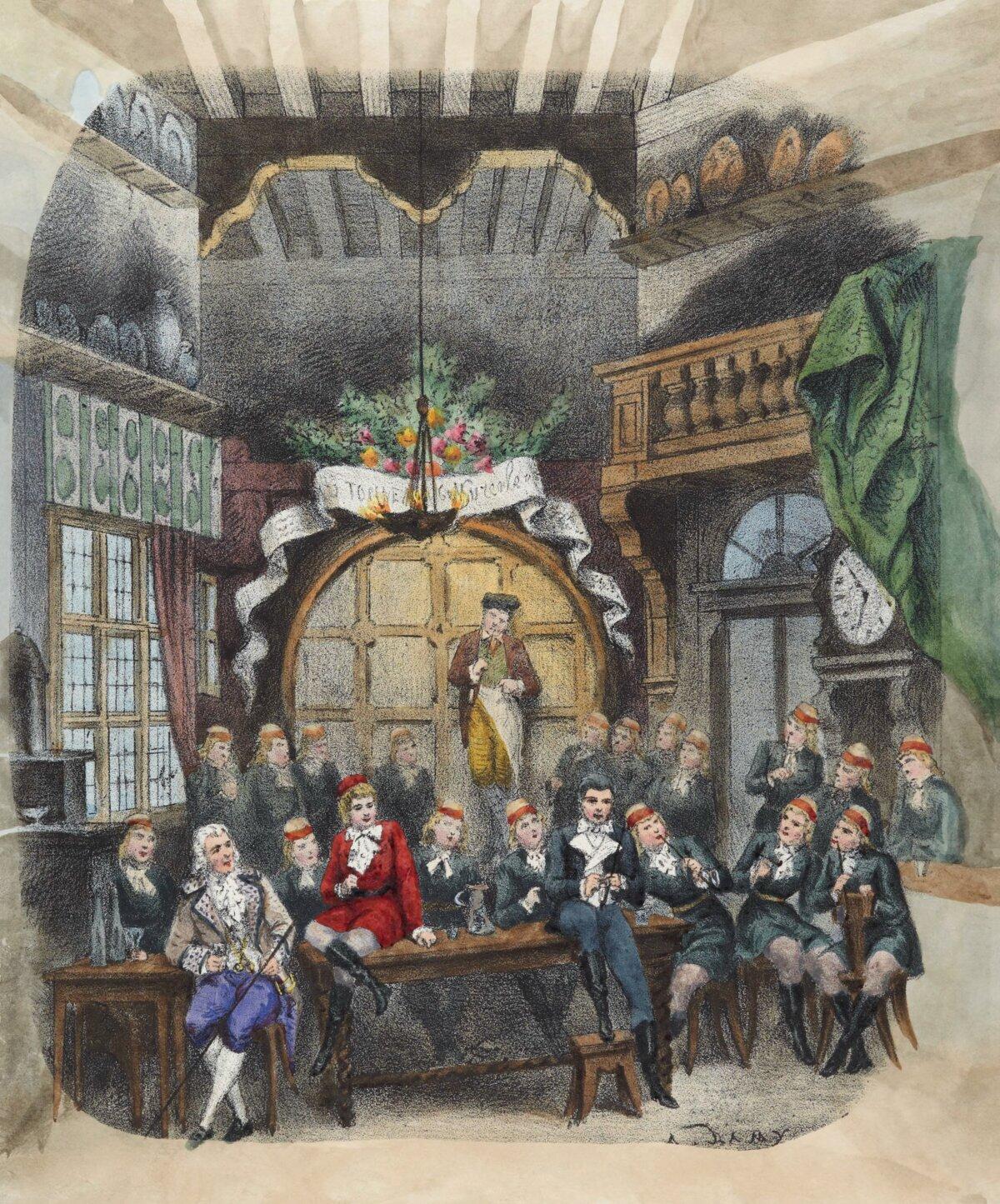 Prologue, in the 1881 premiere of "The Tales of Hoffmann." (Public Domain).