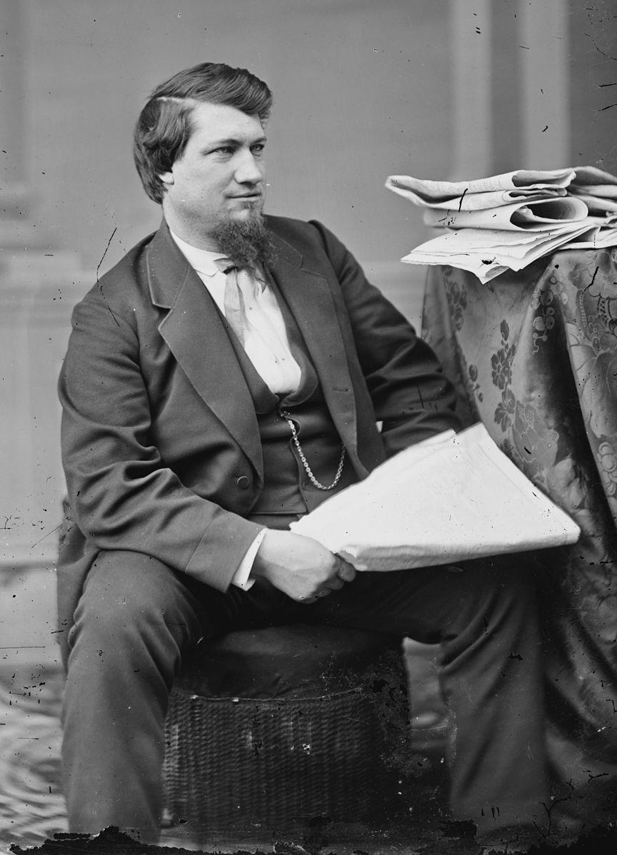 David Ross Locke, known for writing the satirical ramblings of a hypothetical Southerner, P. V. Nasby. Library of Congress Prints and Photographs Division. (Public Domain)