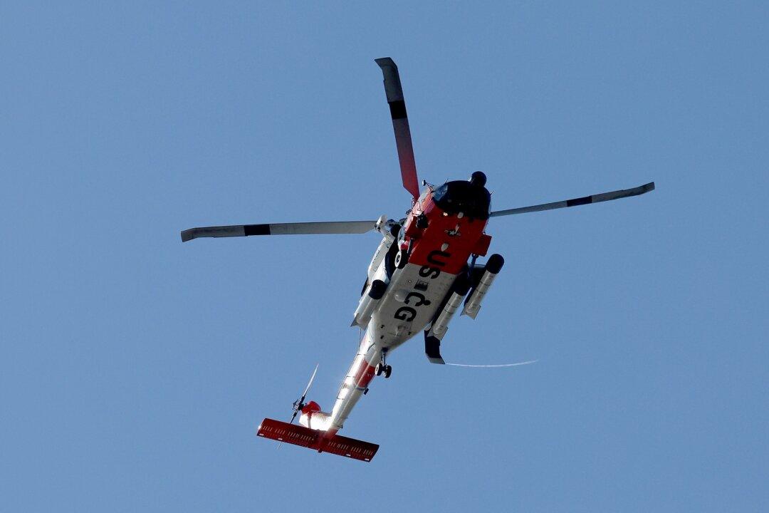 California Coast Guard Personnel Evacuate Woman From Cruise Ship Off Mexico