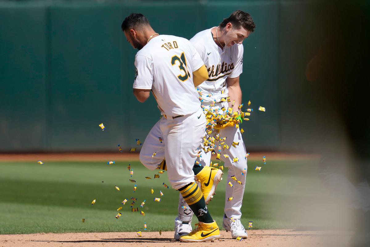 A’s Use Series of Late Rallies to Stun Rockies With Five-Run 11th Inning