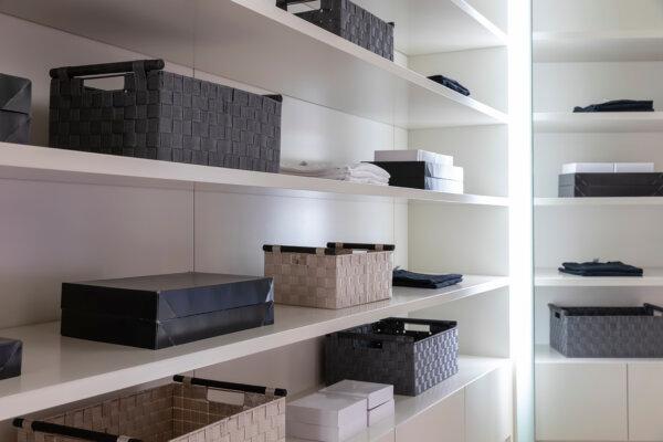 Bins and baskets help to hide small items. (Handout/TNS)