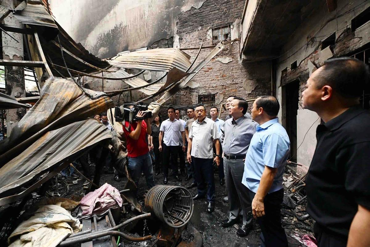 Fire in Apartment Building in Hanoi, Vietnam, Kills 14 People and Injures 6