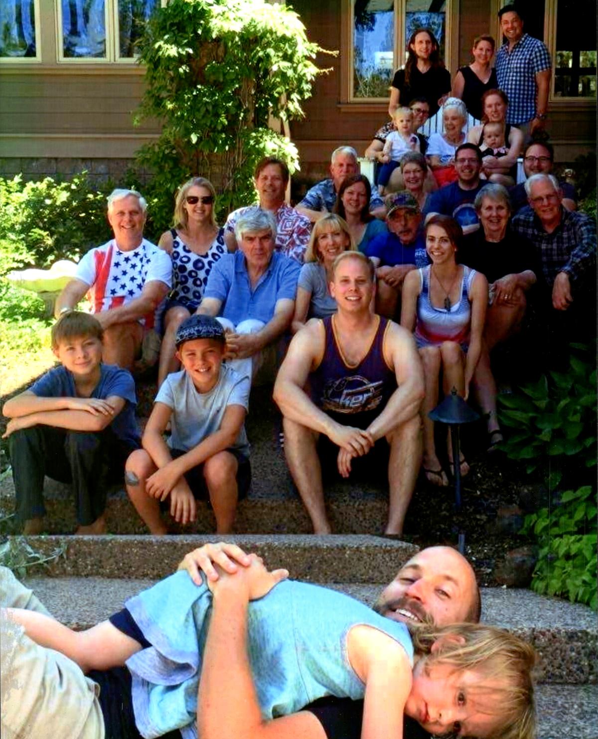 Mrs. McGarey with her family. (Courtesy of Gladys McGarey)