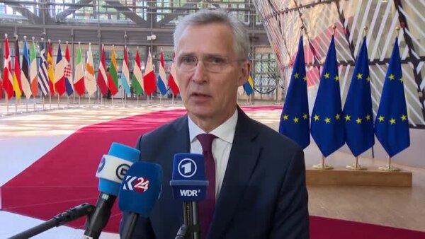 NATO chief Jens Stoltenberg ahead of a meeting of the Foreign Affairs Council of the European Union in Defense Ministers’ format, in Brussels, Belgium, on May 28, 2024. (Reuters)