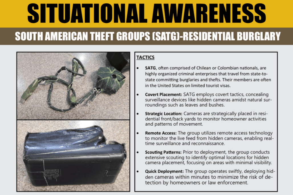 Deputies Warn Residents of Hidden Cameras, Other High-Tech Burglary Tools