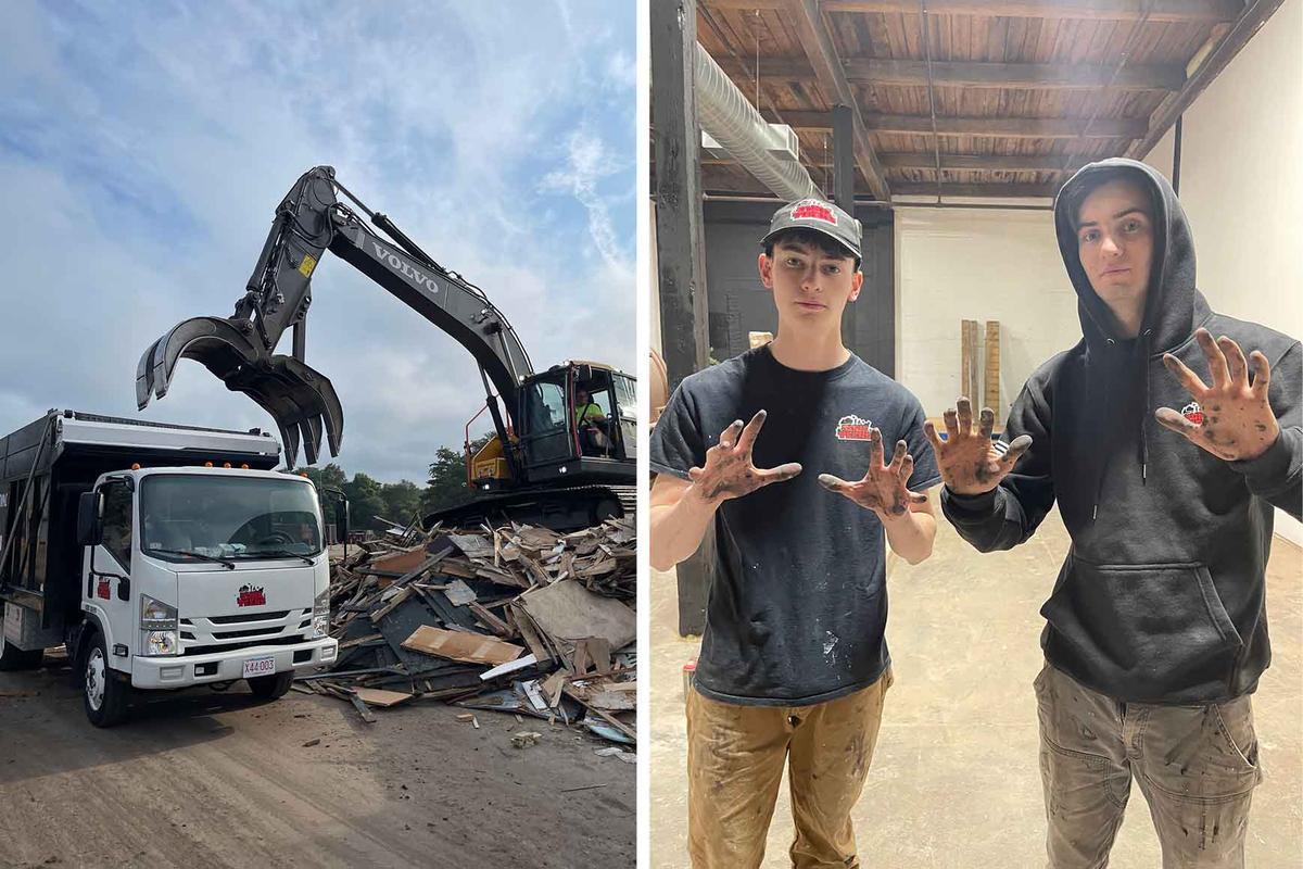 The McKinney brothers from Needham, Massachusetts, have grown a profitable junk removal business. (Courtesy of <a href=https://www.theepochtimes.com/bright/