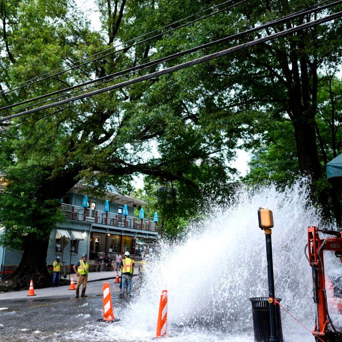 Water Begins to Flow Again in Downtown Atlanta After Outage That Began Friday