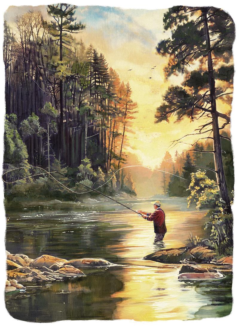 Fly fishing can reduce stress, lowering blood pressure, heart rate, and cortisol levels. (Biba Kayewich)