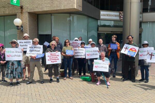 A "pray-in" organized by Campaign Life Coalition takes place at the Archdiocese of Toronto on June 3, 2024. (Courtesy of Campaign Life Coalition)