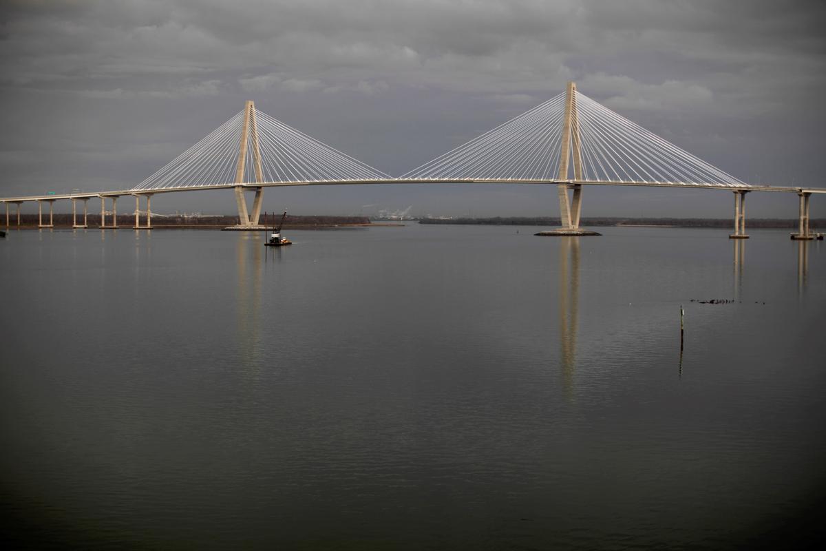 Ship at Full Throttle in Harbor Causes Major South Carolina Bridge to Close Until It Passes Safely