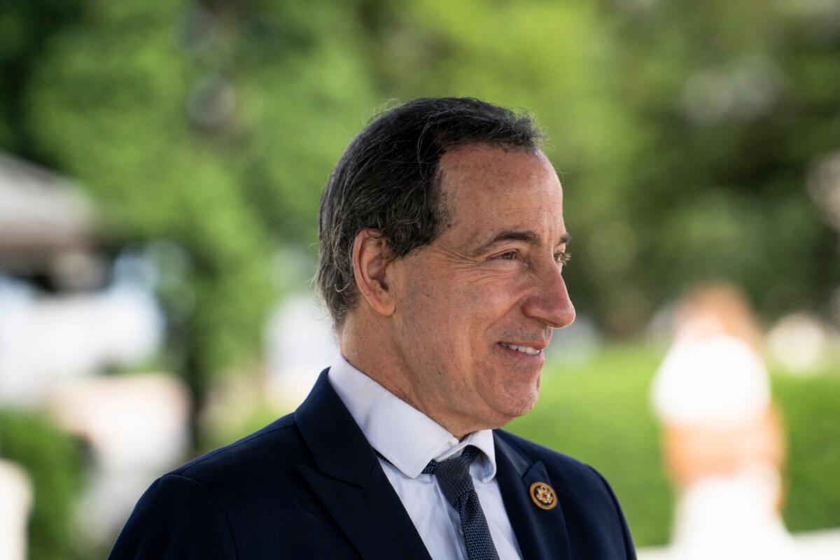 Rep. Jamie Raskin (D-Md.) on Capitol Hill in Washington on June 3, 2024. (Madalina Vasiliu/The Epoch Times)