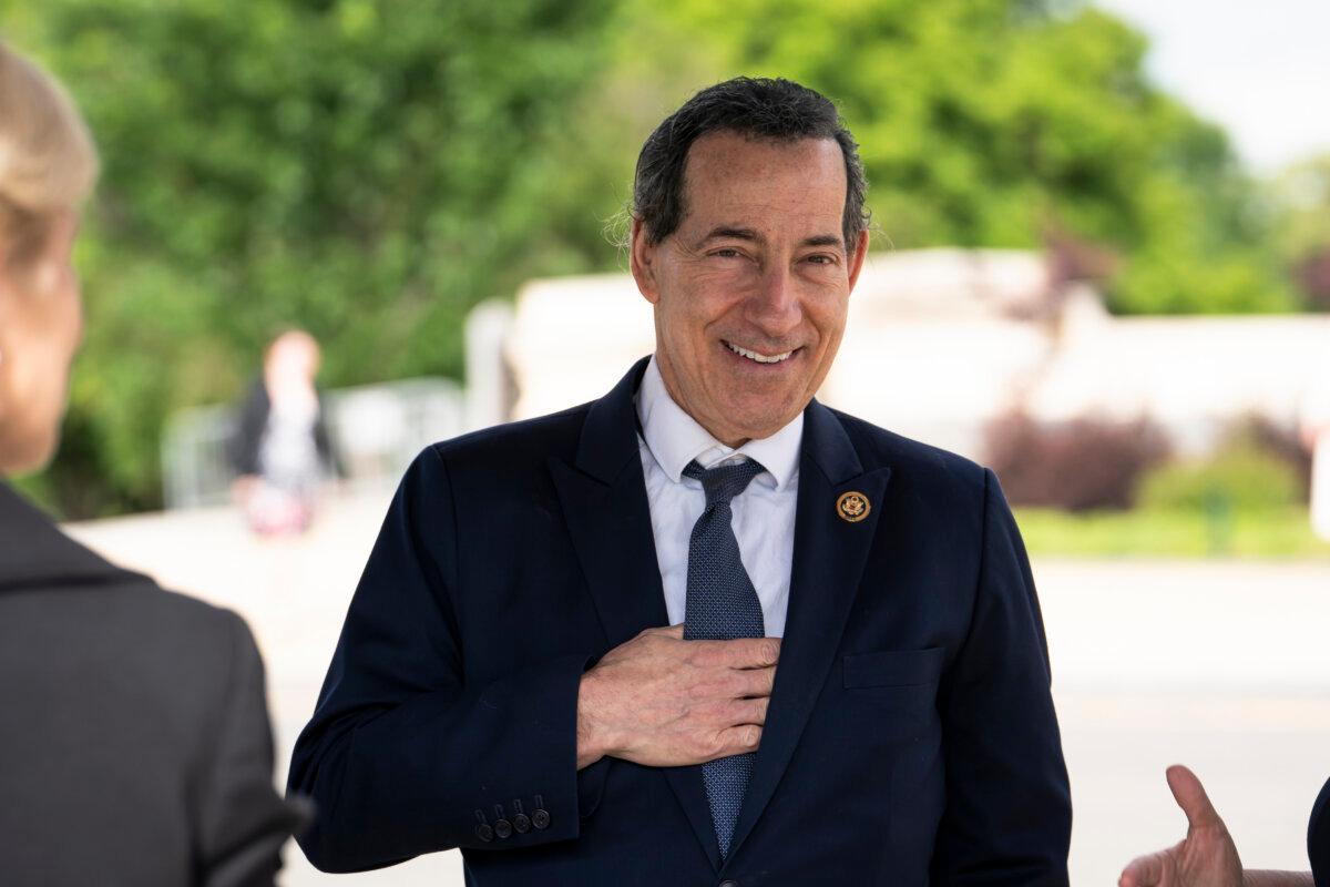 Rep. Jamie Raskin (D-Md.) on Capitol Hill in Washington on June 3, 2024. (Madalina Vasiliu/The Epoch Times)