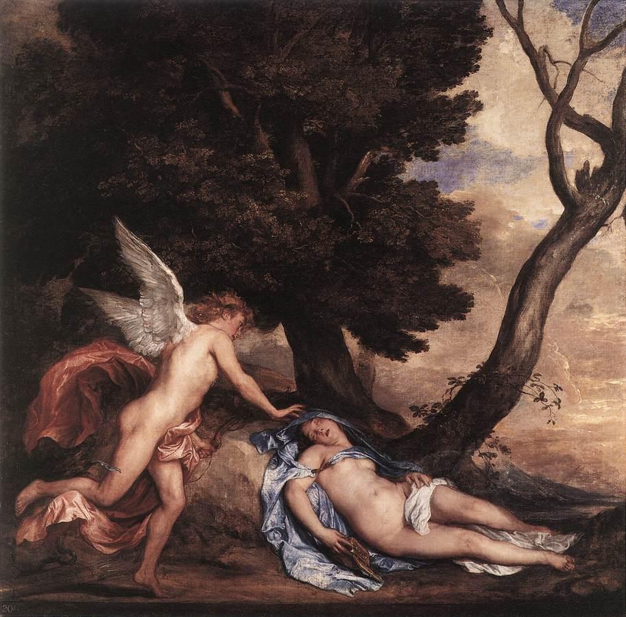 "Cupid and Psyche" by Anthony van Dyck, Windsor Castle. The classic tale of Cupid and Psyche is adapted and expanded in "Till We Have Faces," by C.S. Lewis. (Public Domain)