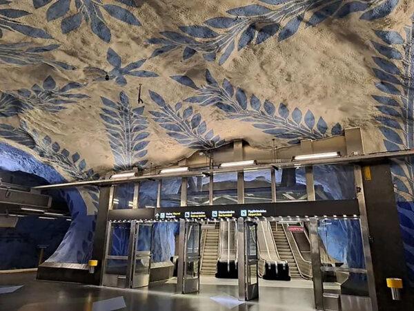Just one of the striking Metro stations in Stockholm. (Julia Hartbeck/TravelPulse/TNS)