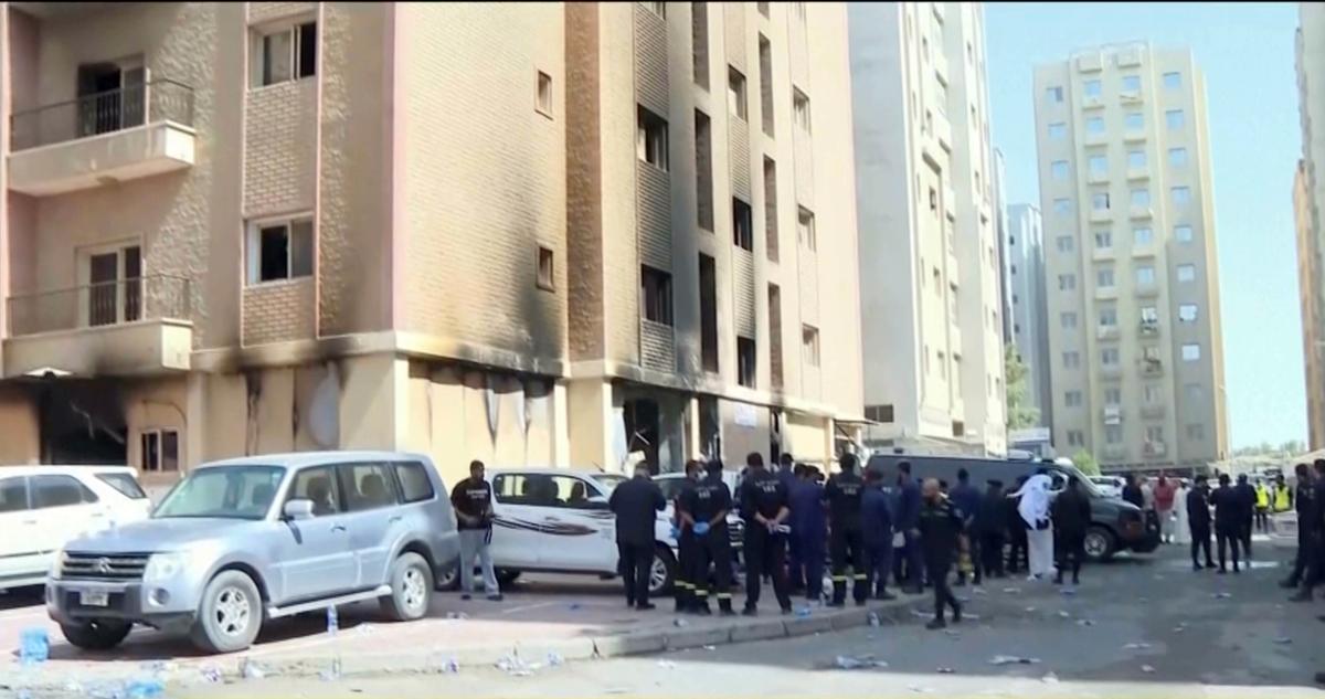 At Least 41 Die in Fire at Building Housing Foreign Workers in Kuwait