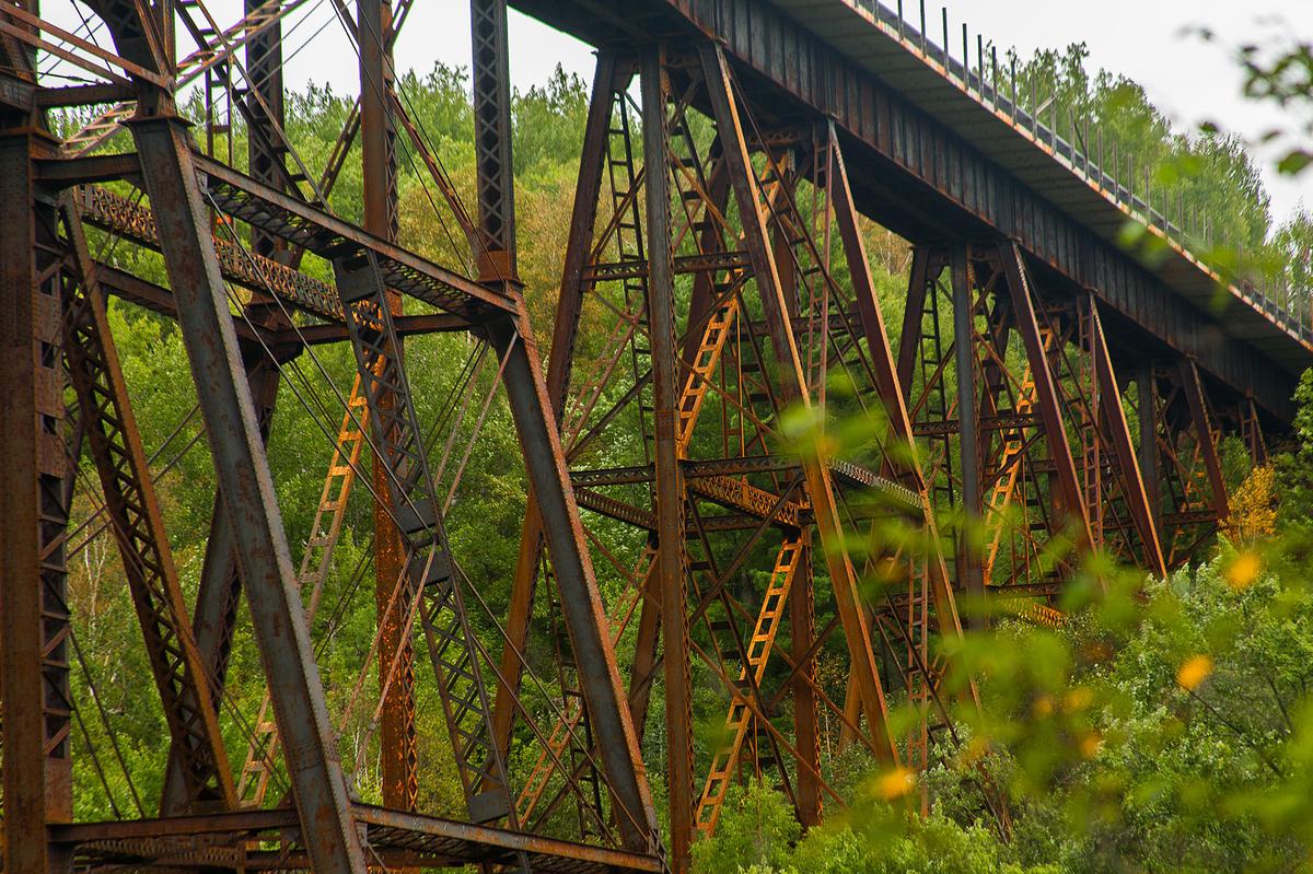The Kettle River trestle bridge was rebuilt out of metal after the 1894 fire. (Flickr Upload Bot/CC BY-SA 2.0)