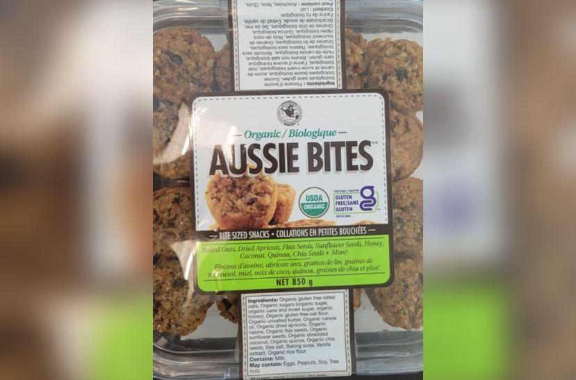 Universal Brand Organic Aussie Bites Recalled Canada-Wide Due to Undeclared Gluten
