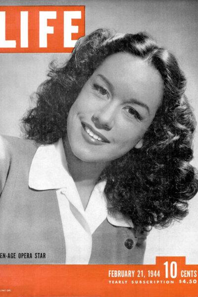 Patrice Munsel on the cover of Life magazine, Feb. 21, 1944, by Philippe Halsman. (Public Domain)