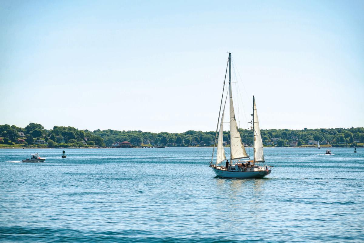 A view of Portland Harbor and the Casco Bay in Portland, Maine. (Lucky-photographer/Shutterstock)