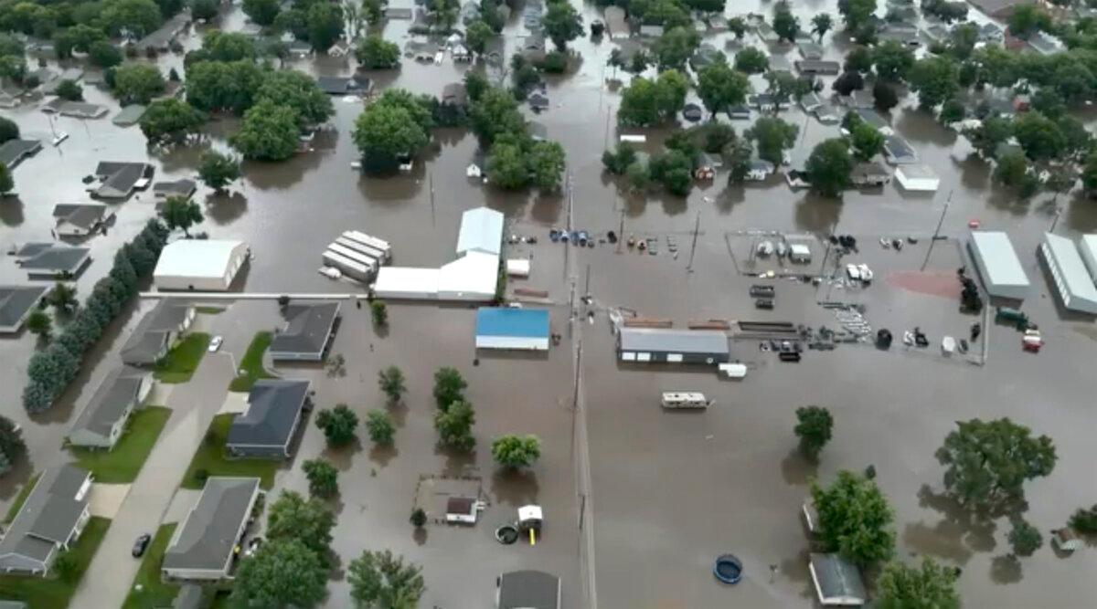 The city of Rock Valley, Iowa, on June 22, 2024. (Sioux County Sheriff via AP)