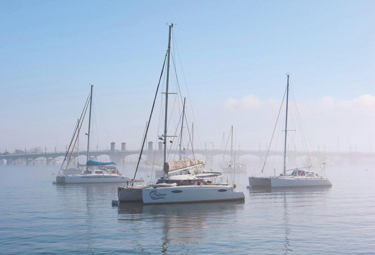 Boats on the Matanzas River, with the landmark Bridge of Lions in the background. (Vasilis Karkalas/Unsplash)