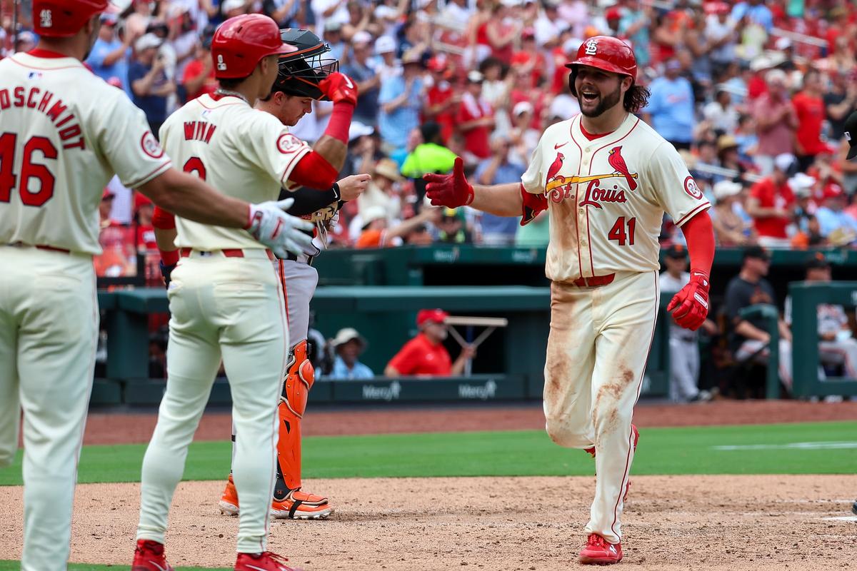 Alec Burleson Blasts Two Homers as Cardinals Beat Giants