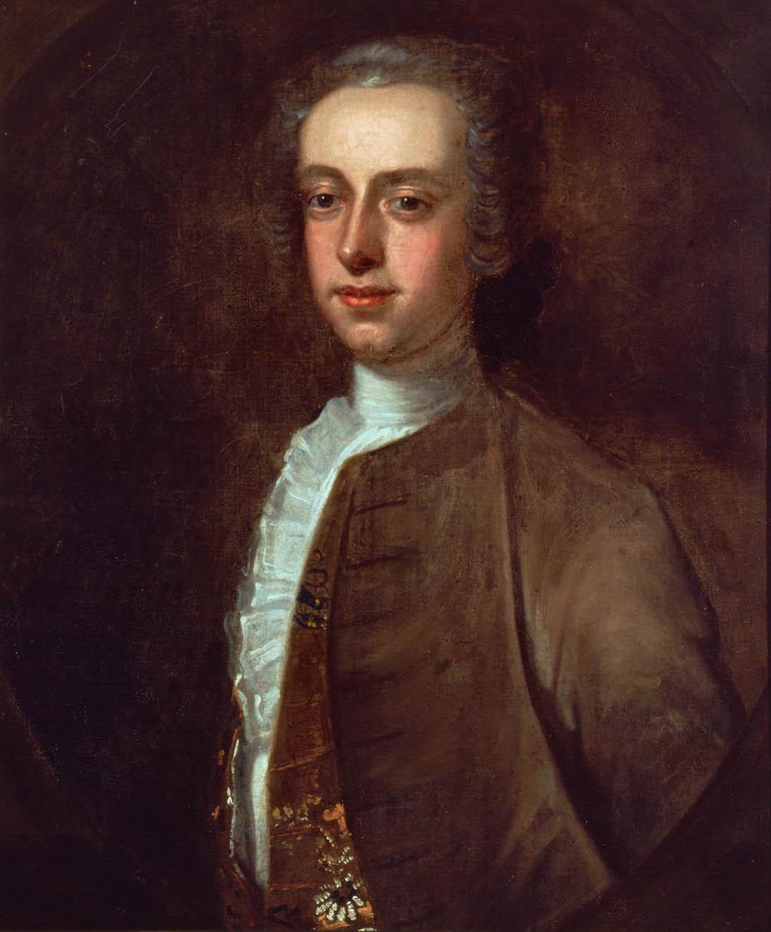 Massachusetts Bay colonial Gov. Thomas Hutchinson, 1741, by Edward Truman. (Public Domain)