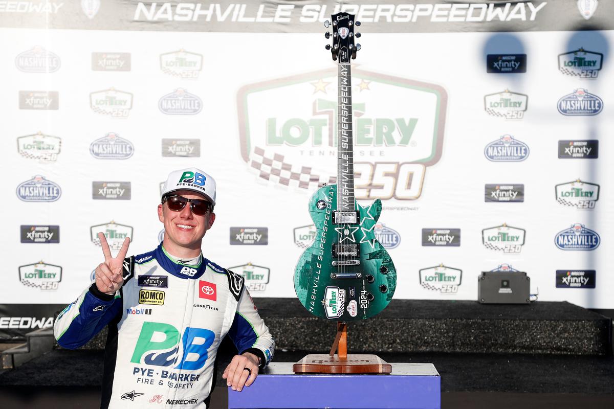 Nemechek’s 2nd Xfinity Win Gives Joe Gibbs Racing 5th Victory With 4 Drivers