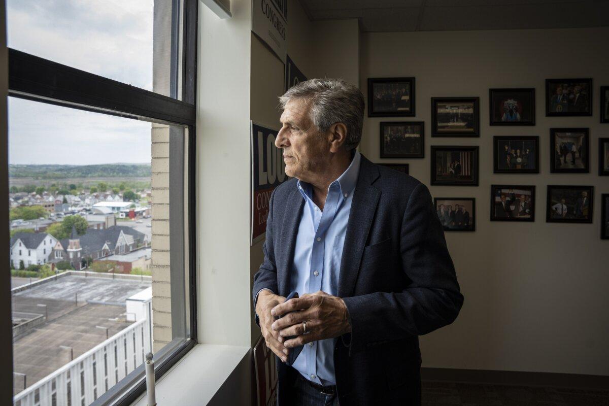 Lou Barletta, former member of the House of Representatives, at his office in Hazleton, Pa., on May 14, 2024. (Samira Bouaou/The Epoch Times)