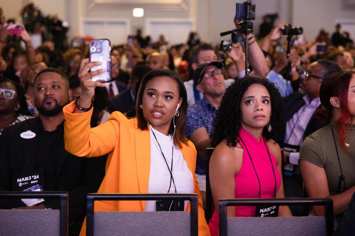 The National Association of Black Journalists convention at the Hilton Hotel in Chicago on July 31, 2024. (Scott Olson/Getty Images)