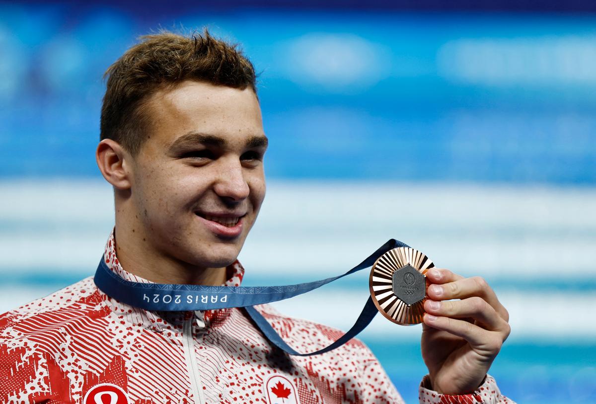 Paris Olympics: Canada’s Ilya Kharun Wins Bronze in Men’s 200m Butterfly