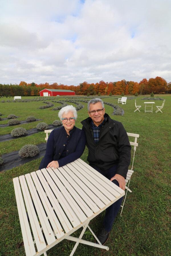 Martine and Edgar Anderson of Fragrant Isle Lavender Farm. (Destination Door County)