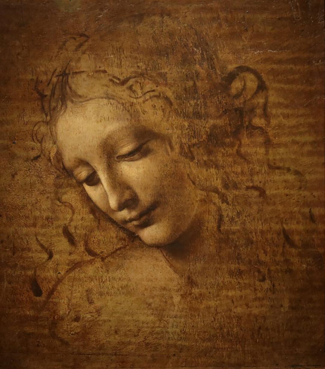 "La Scapigliata," circa 1506–08, by Leonardo Da Vinci. Oil on panel. The National Gallery of Parma, Italy. (David Vives/The Epoch Times)