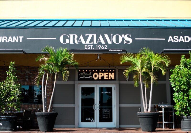 The first location of Graziano's on Bird Road in Miami. (Courtesy of the Graziano family)