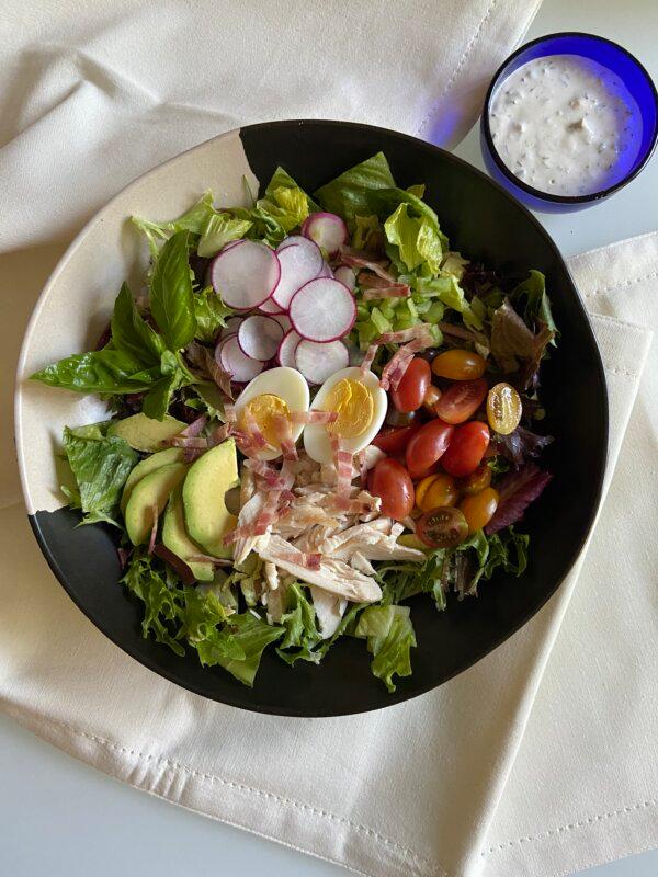 Chicken Cobb Salad with Blue Cheese and Chive Dressing. (JeanMarie Brownson/TNS)
