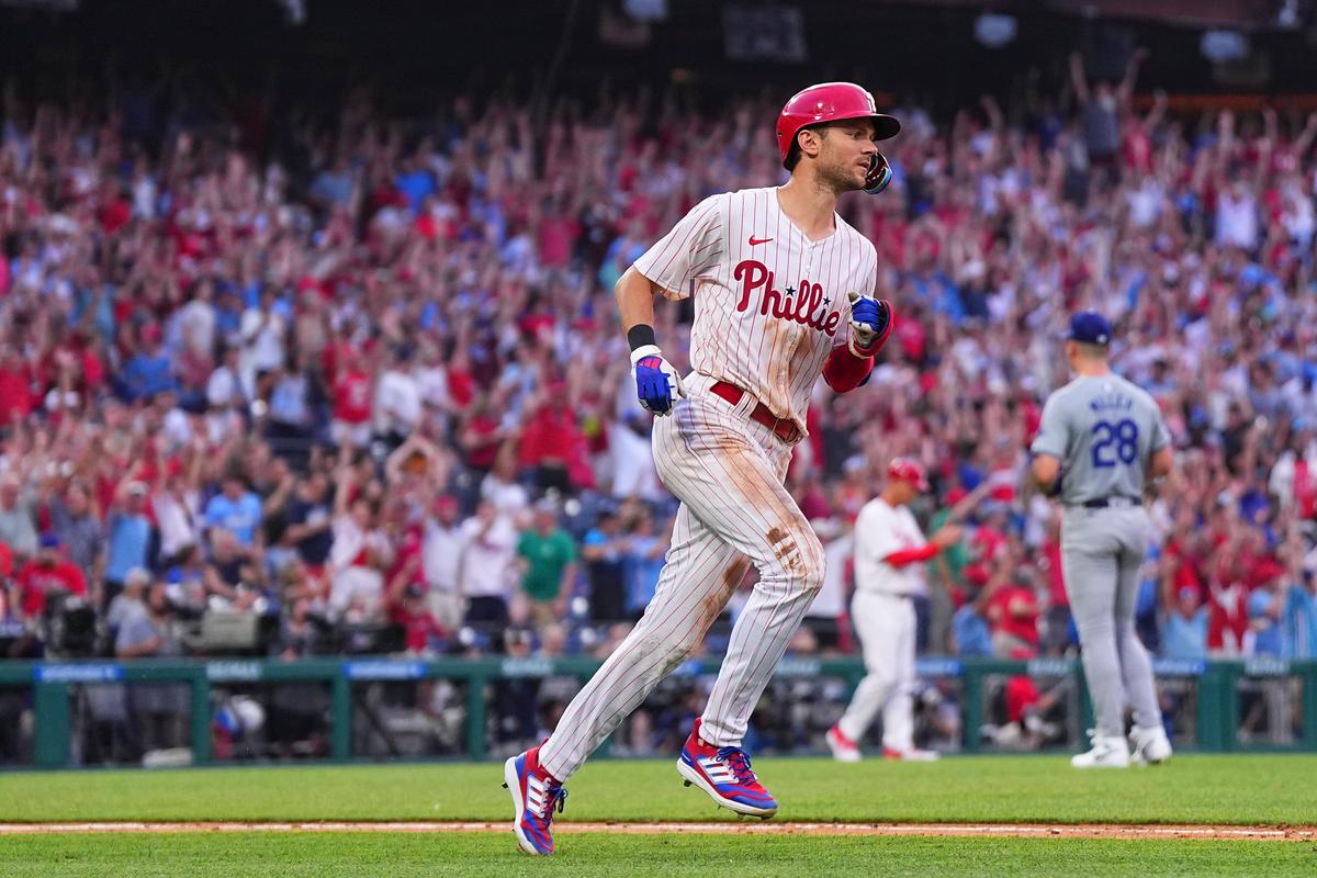 Trea Turner Hits Grand Slam in Phillies Rout of Dodgers in Matchup of Division Leaders
